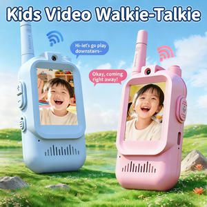 New Arrival trẻ em video Walkie Talkie hai cách phát thanh 1500ft phạm vi bằng giọng nói cho trẻ em 3-12 tuổi của giáng sinh nhật ngoài trời - Product Image 2