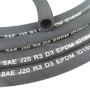 SAE J20 R3半英寸散热器橡胶汽车加热器软管优质三元乙丙1/2英寸13毫米黑色丁腈橡胶高温切割可用