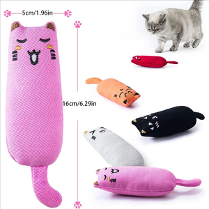 猫のためのキャットニップ安全 & 非毒性インタラクティブぬいぐるみ猫おもちゃ - Product Image 1