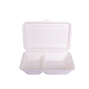 อุปกรณ์บนโต๊ะอาหารทำจากเยื่อชานอ้อยแบบย่อยสลายได้100% กล่องกระดาษ - Product Image 1