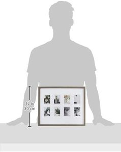 Basics Photo <strong>Frame</strong> for Use with Instax - 8-<strong>Opening</strong> - 3.25&quot;x2&quot;, Barnwood Wooden Photo <strong>Frame</strong> - Product Image 4