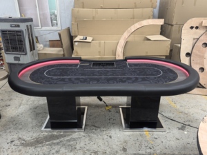 Hot Bán Tùy Chỉnh LED 10 Người Texas Hold'em Poker Bảng Casino Chơi Game Bảng Với LED Chủ Sở Hữu & Trò Chơi Đánh Dấu Cho Sòng Bạc Sử Dụng - Product Image 6