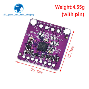 TZT MAX31865 PT100 bis PT1000 RTD-zu-Digital-Wandler platine Temperatur Thermo element Sensor Verstärker modul 3,3 V/5V Für Arduino - Product Image 2