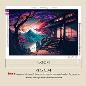 新しい5dダイヤモンド絵画風景建築DIY装飾絵画風景画