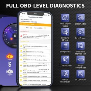 Auto herramienta de diagnóstico escáner ANCEL, BD200 OBD2 lector de código M prueba en flujo de datos de diagnóstico OBD 2 herramienta de diagnóstico del coche