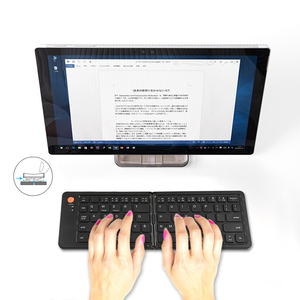Cheap Small Portable Mini <strong>Custom</strong> <strong>Computer</strong> White Mute Foldable Ergonomic Bluetooth Wireless <strong>Keyboard</strong> <strong>for</strong> ipad - Product Image 2