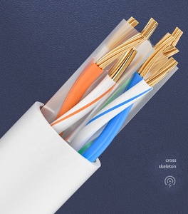 OEM uzunluğu 1M 2M 3M 8M 100M UTP Cat6 Internet yama kablosu 24 Awg SFTP Cat6 STP FTP açık Plenum ampul ağ Lan kablosu - Product Image 4