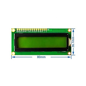 LCD1602 LCD 1602 5V 16x2 gelber und grüner Bildschirm mit Hintergrund beleuchtung LCD-Anzeige modul Controller 1602A für Robot Smart Car DIY