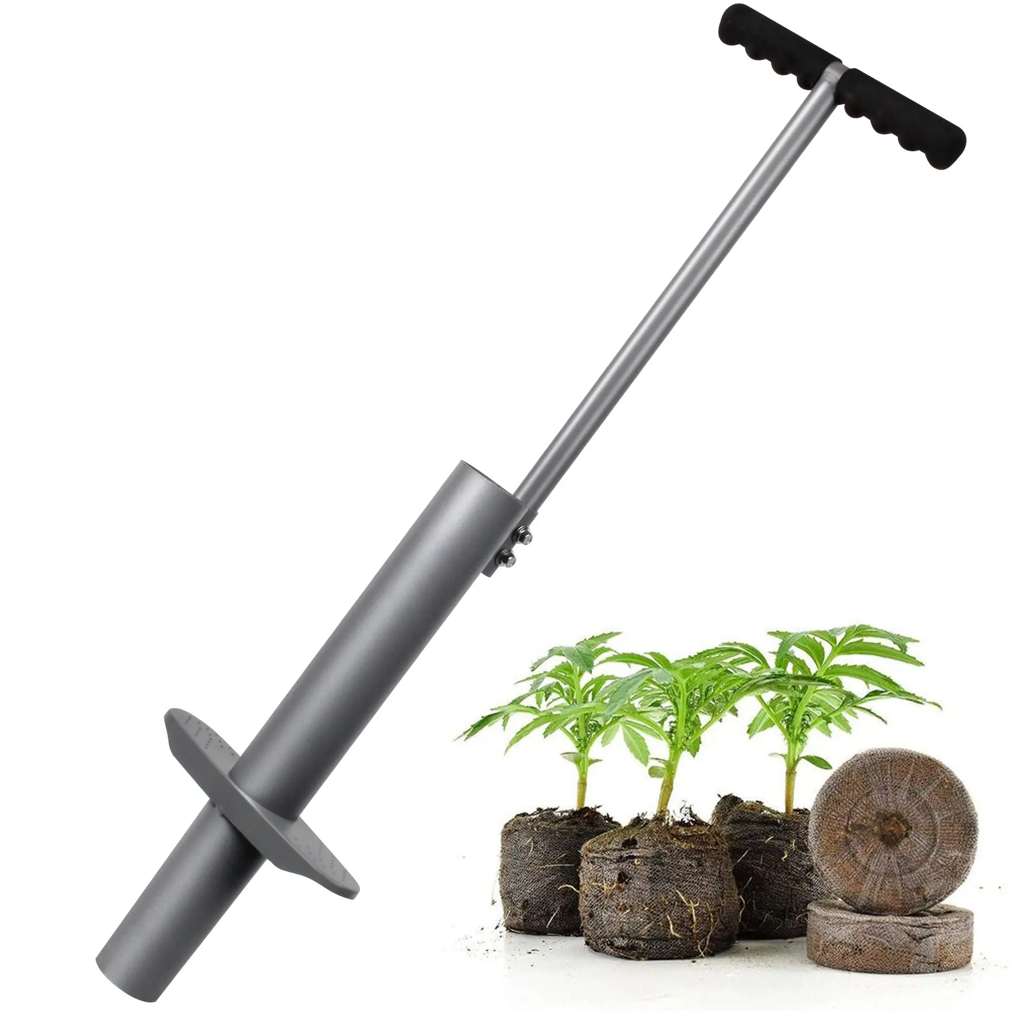 Multipurp plantio de mudas fácil de usar, plantador e lâmpada portátil de sementes ferramenta plantadora de lâmpada portátil