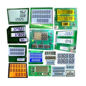Produttore di fabbrica OEM 7 segmento di bordo 886 776 3 linee cifre Transflective TN HTN pompe di carburante Dispenser Display LCD - Product Image 2