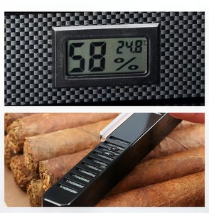 Custom Embossed Logo Luxury Cigar Accessory <strong>Humidor</strong> B&amp;B Cuban Lockable Made in China Wood Material - Product Image 5
