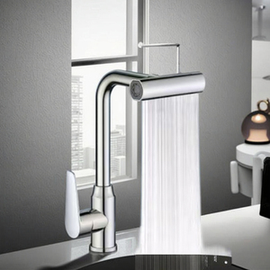 Khách sạn hiện đại căn hộ sử dụng thép không gỉ bồn rửa nhà bếp Vòi gốm van lõi đơn lỗ lạnh/nước nóng trộn vòi - Product Image 5