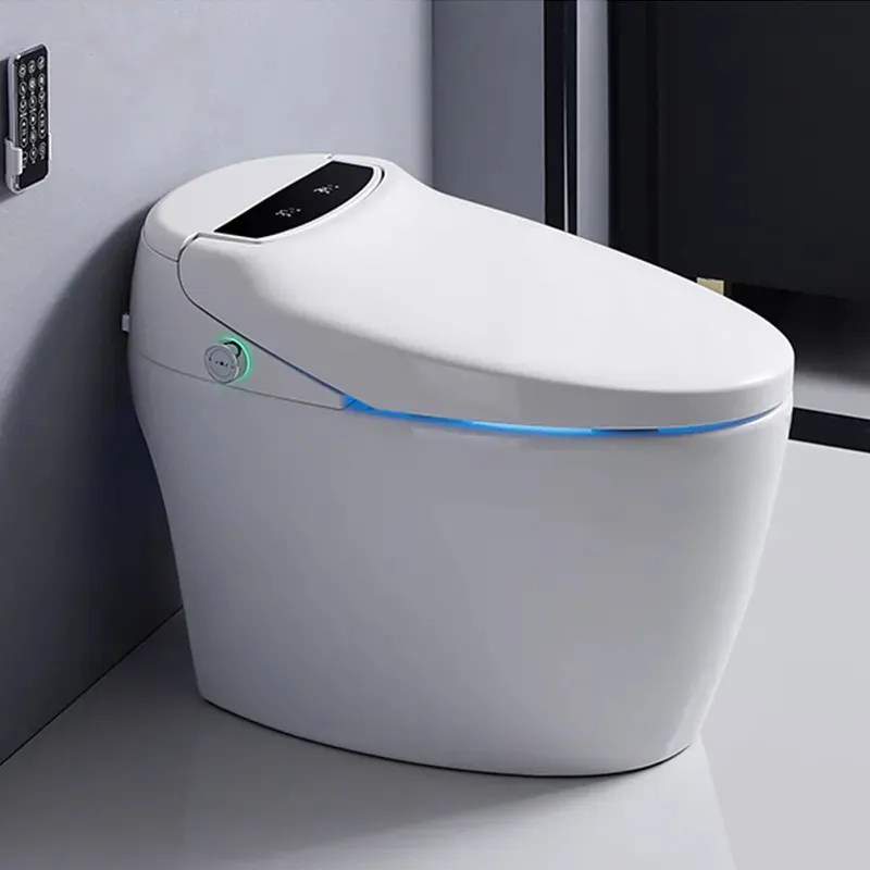 Kaiping Sanitary Wares Bidé Automático One Piece Toilet Banheiro Moderno Ceramic Wc Intelligent Smart Toilet Com Controle Remoto