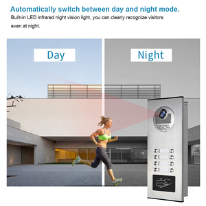 Sistema de timbre de intercomunicador de vídeo de apartamento múltiple de 8 Botones Monitor de 7 pulgadas con intercomunicador de doble vía para seguridad del hogar - Product Image 5