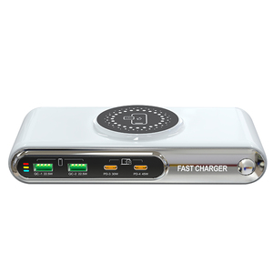 15W QC3.0ชาร์จเร็ว USB อเนกประสงค์, ที่ชาร์จแบบไร้สาย PD 4-in-one พอร์ต USB แม่เหล็กไฟฟ้า - Product Image 1