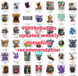 プラスチックシートプレスデザイン熱転写印刷用ビニールDTFステッカーカスタムPETスクリーン印刷 - Product Image 3