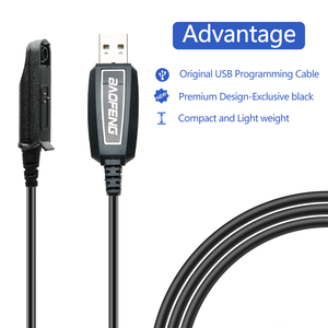 Cavo di programmazione USB UV-9R PLUS PRO A58 Walkie Talkie Data Kabel Program cavo T9 Aprs Software di programmazione Baofeng H530 - Product Image 4