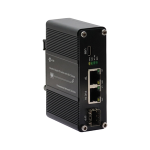 Adaptador Ethernet de interfaz híbrida Mini 3 puertos 10/100/1000T + 1 puerto 100/1000X SFP con función de divisor PD y PoE - Product Image 2