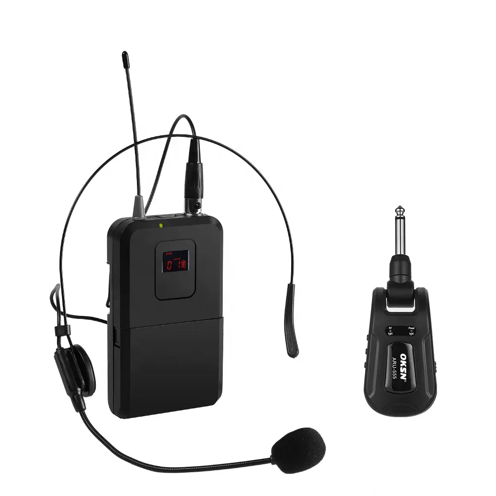 Microphone sans fil Mic Caméra Casque Système sans fil Lavalier Lapel Microphone pour professeur Prise de parole en public