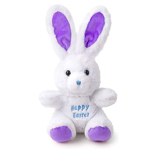 Özelleştirilmiş düşük moq paskalya tavşanı peluş mavi tavşan oyuncak doldurma pamuk hayvan pembe tavşan bebek peluş tavşan oyuncak toptan - Product Image 3