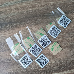 Benutzer definierte 30x30mm quadratische weiche NFC Buzz Doming Digital Business Tap Tag 13,56 MHz Frequenz RFID-Kommunikation Telefon Backing Aufkleber - Product Image 6