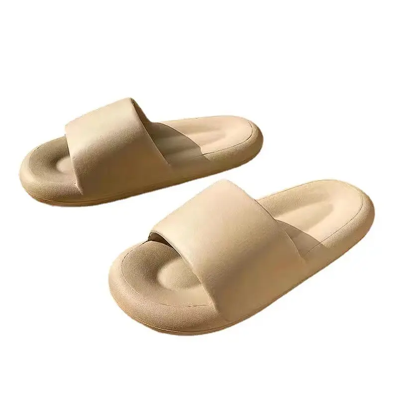 Zapatillas de verano para mujer para uso doméstico, sandalias de Instagram de suela blanda antideslizantes antiolor para interiores, ropa de baño y exterior para hombres
