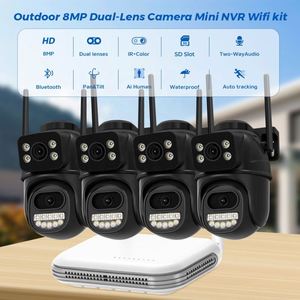 Tele camera Ip Di Sor veglianza Kit Nvr CCTV-Kamerasystem mit Gesichts erkennung Kabel gebundene Sicherheit V380 Long Range Wireless Network Pa - Product Image 2