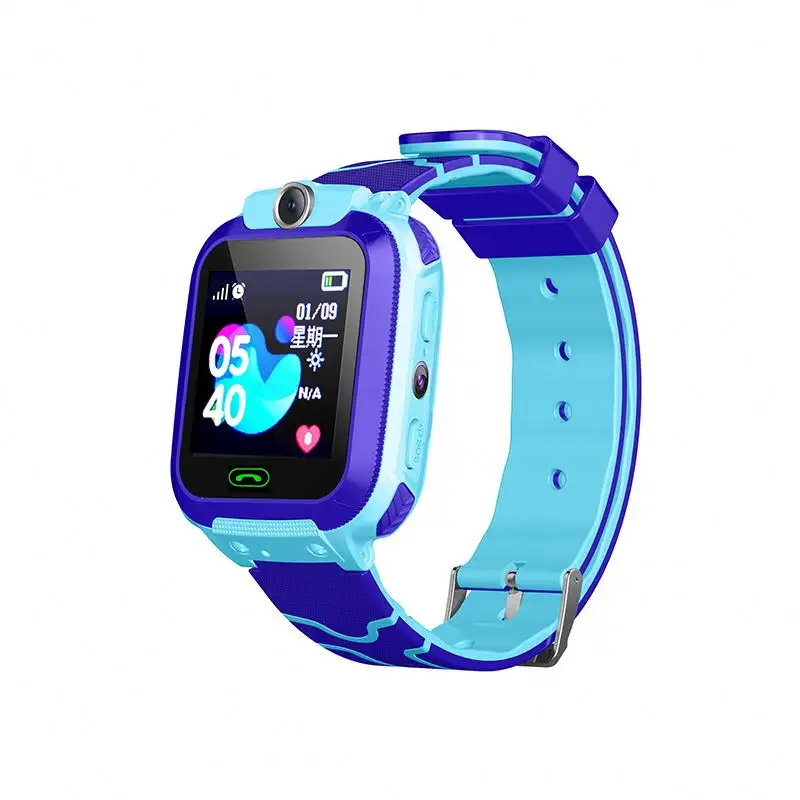 Vendedor superior 1,44 pulgadas Q12 niños teléfono reloj para niñas niños Sos llamada Gps Tracker pantalla táctil regalos pulsera inteligente