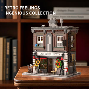Jiestar 2025 DIYアセンブリAntiquesShopモデルレンガデスクトップ装飾プラスチックストリートビュービルディングブロック建設モデルおもちゃ - Product Image 2