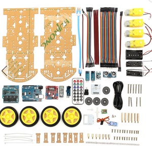 High-Tech 4WD Smart Car Kit Tracking Ultraschall Hindernis vermeidung programmier barer Roboter Verwendung für Arduino DIY