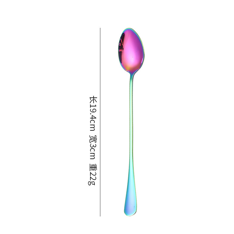 Round-headed ice spoon, rose gold
