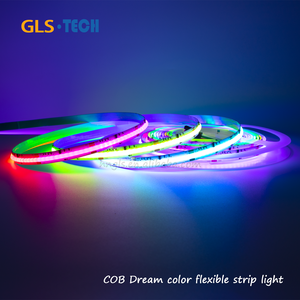 RGBICマジックコブチェイスLEDストリップライト12V-24Vフルカラースマートアドレス指定可能COB LEDストリップ5M PCB Dream with 432 576 720LED - Product Image 2