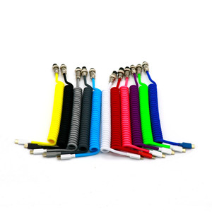 Drop Shipping el yapımı Aviator konektörü Paracord tip C USB mekanik klavye sarmal kablo - Product Image 3