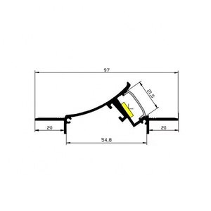 Tavan için alçıpan için Starlight Led alüminyum ekstrüde profil - Product Image 6