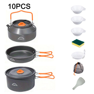 Giữ Kamp Ngoài Trời Cắm Trại Chảo Nhôm 1.1L Không Dính Với Silicone Xử Lý Cho Khí Cảm Ứng Bếp All-in-One Mega Bó - Product Image 4