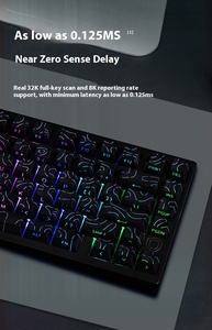 Irok mg75pro 75% đầy đủ nhôm CNC 0.005 chính xác trục từ có dây bàn phím socd RGB Gasket cấu trúc bàn phím chơi game - Product Image 4