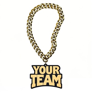 Catena di Turnover Design a doppio strato con Logo acrilico in oro tagliato al Laser personalizzato per Fan di concerti nordamericani, giochi di calcio - Product Image 3