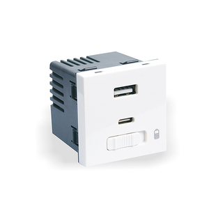 Onesto Type a and Type C Fast Charging <strong>Socket</strong> <strong>USB</strong> Charger <strong>Socket</strong> 45*45 PD/QC 250V <strong>Socket</strong> with <strong>USB</strong> - Product Image 1