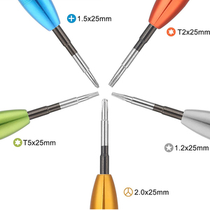 6 in 1 hassas P5 Pentalobe T2 T5 Torx PH000 Y2.0 tornavida onarım aracı takımı Apple Macbook için Huawei - Product Image 4