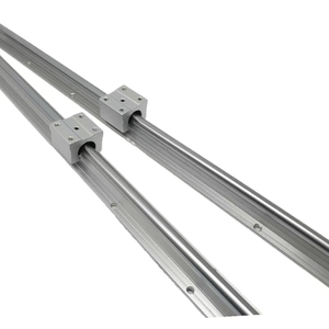 Carril de guía lineal SBR redondo de acero cromado CNC con bloque lineal SBR12UU SBR16IU SBR20UU - Product Image 1