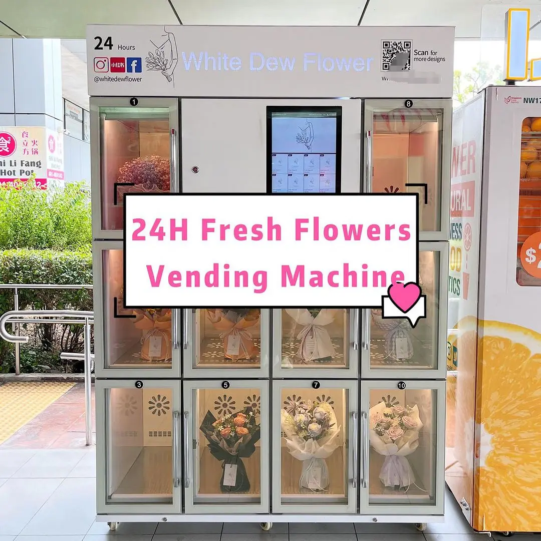 Máquina Expendedora de flores a la venta