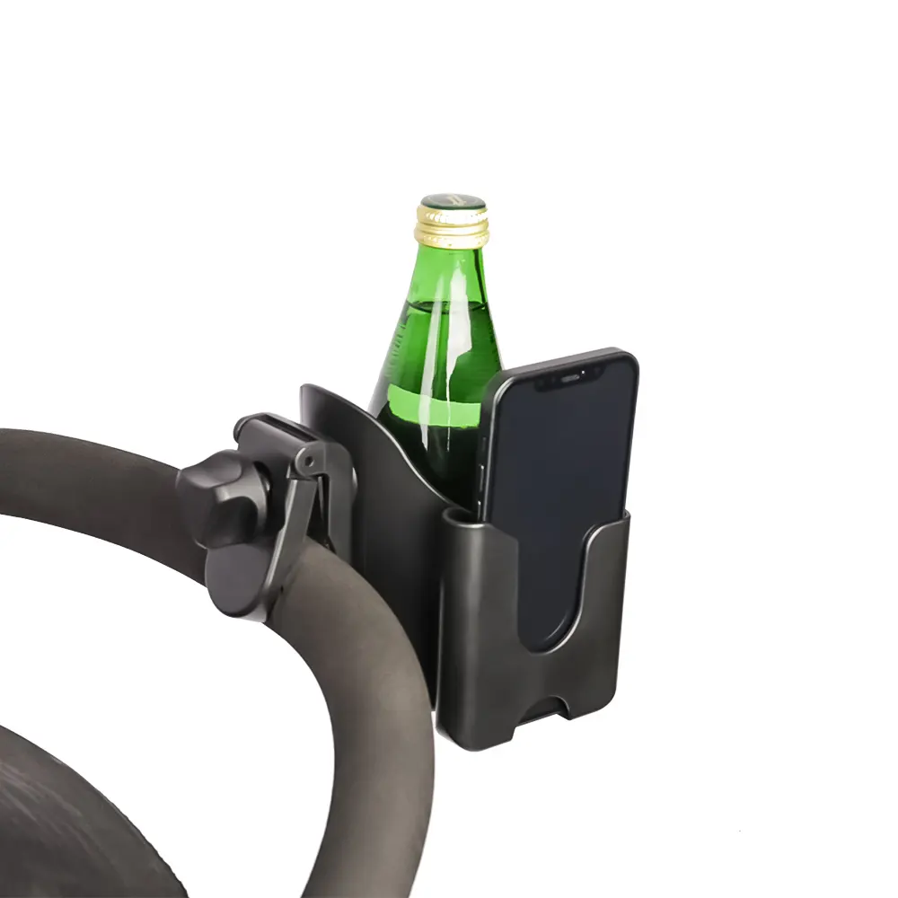 New Design Cup Holder For Stroller Universal Bottle Drink Holder 360 Degrees Rotating Stroller Cup Holder
