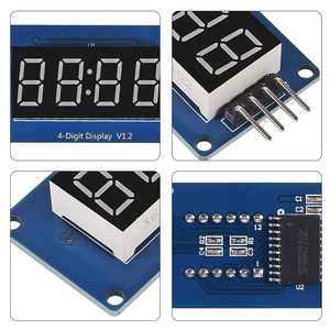 Für 0,36 "<span class=keywords><strong>4</strong></span>-stelliges Röhren-LED-Segment-Anzeige modul und Kabels atz TM1637 Antriebs-Chip-Röhren uhr anzeige für <span class=keywords><strong>Arduino</strong></span> UNO R3 - Product Image 5