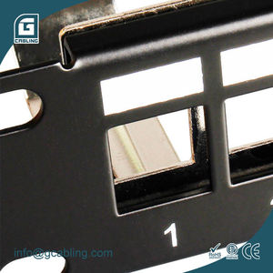 Gcabling 19 inç raf montaj keystone ağ 24 port cat6 boş boş patch panel yüksüz raf cobinet için - Product Image 4