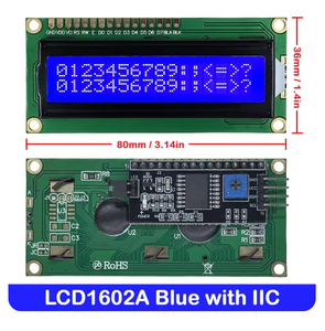 LCD1602 IIC LCD-Anzeige modul 16x2 Zeichen LCD PCF8574T PCF8574 I2C-Adapterschnittstelle 5V Blau Gelb Grün Bildschirm