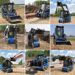 Minicargadora multifunción para uso agrícola, cargadora de ruedas con cabina - Product Image 2