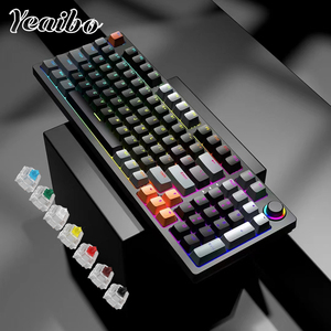 Yeaibo-tacos de ordenador con placa marrón, superficie de retroiluminación, teclado numérico intercambiable mecánico, xpg MSI TAB Kronos - Product Image 5