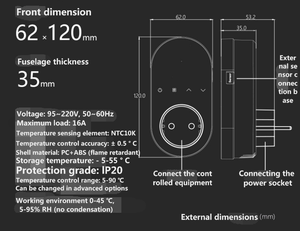 Automatic <strong>digital</strong> <strong>display</strong> <strong>temperature</strong> control switch electric heating adjustable <strong>temperature</strong> controller electronic type - Product Image 5