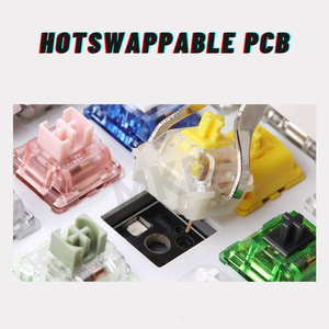DKT66 Wireless Mechanical Keyboard Kit Transparente Schale RGB Light Full Key Hot Swap able Ausgestattet mit Knopf DIY Tastatur - Product Image 6