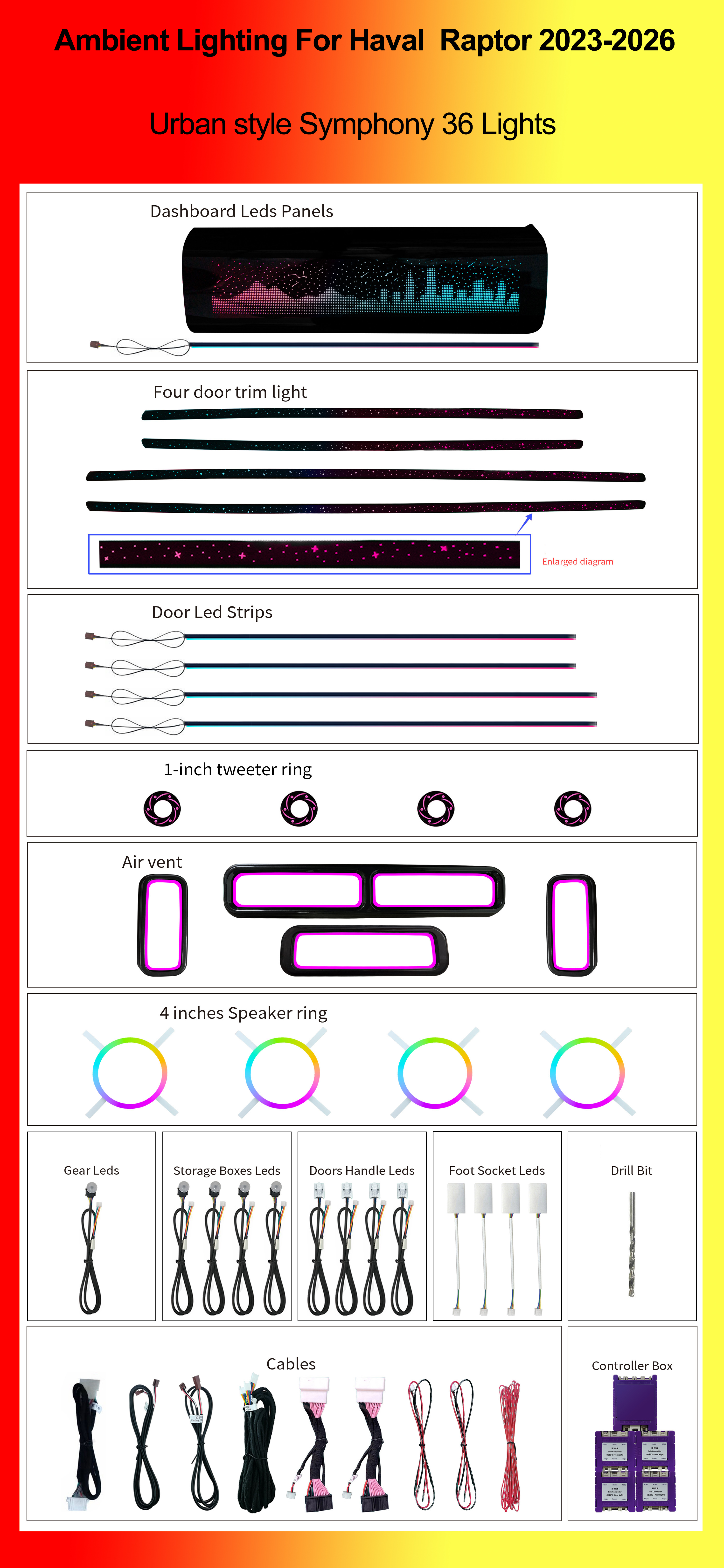 Urban style Symphony 36 Lights